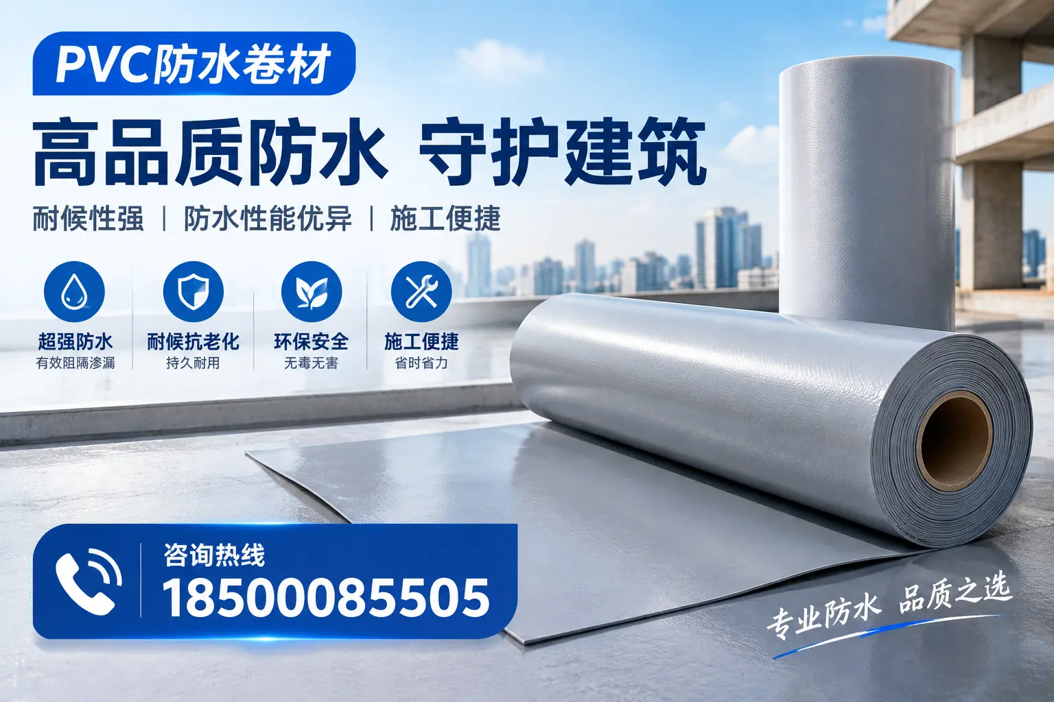 PVC防水卷材的防水效果评测，适合湘西的科学依据
